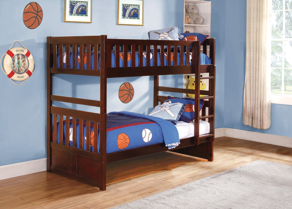 Rowe Cherry Twin/Twin Bunk Bed - Lara Furniture