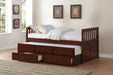 Rowe Cherry Twin/Twin Trundle Captain Bed - B2013PRDC-1 - Lara Furniture