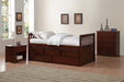 Rowe Cherry Twin/Twin Trundle Captain Bed - B2013PRDC-1 - Lara Furniture