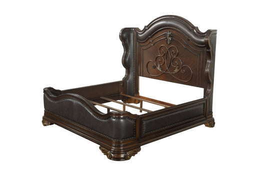 Royal Highlands Rich Cherry Queen Panel Bed - 1603-1 - Lara Furniture