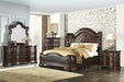 Royal Highlands Rich Cherry Queen Panel Bed - 1603-1 - Lara Furniture