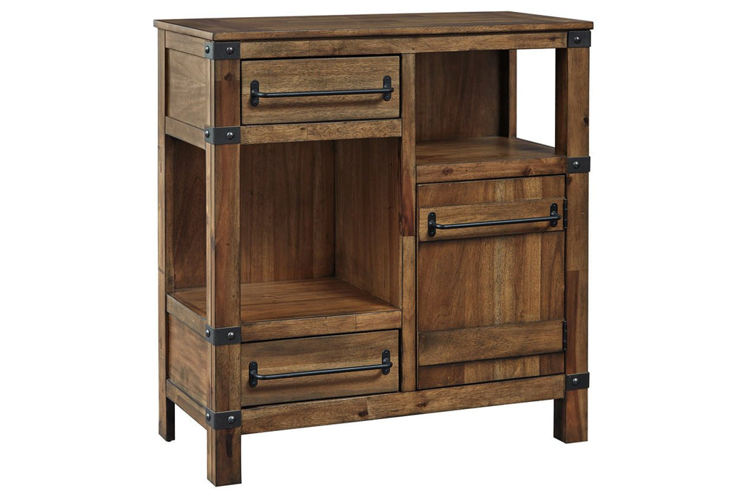 Roybeck Light Brown/Bronze Accent Cabinet - T411-40 - Lara Furniture