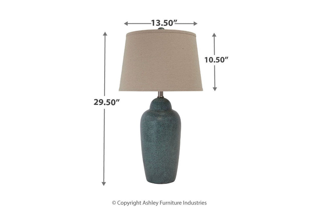 Saher Green Table Lamp - L100254 - Lara Furniture