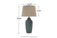 Saher Green Table Lamp - L100254 - Lara Furniture