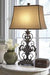 Sallee Gold Finish Table Lamp - L200064 - Lara Furniture