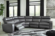 Samperstone Gray LAF Power Reclining Sectional - Lara Furniture