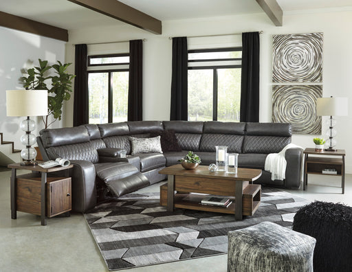 Samperstone Gray LAF Power Reclining Sectional - Lara Furniture