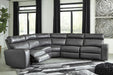 Samperstone Gray LAF Power Reclining Sectional - Lara Furniture