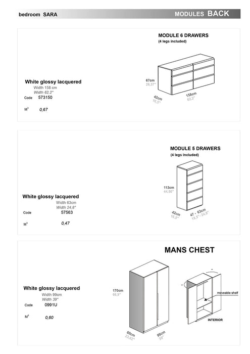 Sara Bedroom Set - Lara Furniture