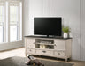 Saywer Antique 68" White/Brown TV Stand - B9100-7 - Lara Furniture