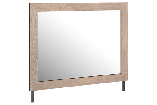 Senniberg Light Brown/White Bedroom Mirror - B1191-36 - Lara Furniture