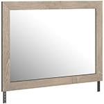 Senniberg Light Brown/White Bedroom Mirror - B1191-36 - Lara Furniture