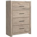 Senniberg Light Brown/White Chest of Drawers - B1191-44 - Lara Furniture