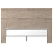 Senniberg Light Brown-White King Panel Bed - Lara Furniture