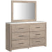 Senniberg Light Brown-White Panel Bedroom Set - Lara Furniture