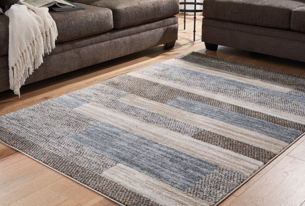 Sethburn Cream/Brown/Gray Medium Rug - R406592