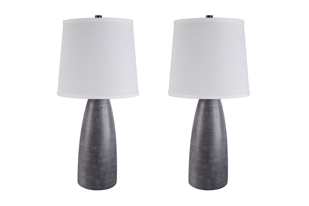 Shavontae Gray Table Lamp (Set of 2) - L243004 - Lara Furniture