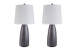 Shavontae Gray Table Lamp (Set of 2) - L243004 - Lara Furniture