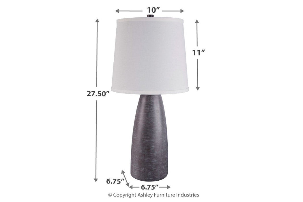 Shavontae Gray Table Lamp (Set of 2) - L243004 - Lara Furniture