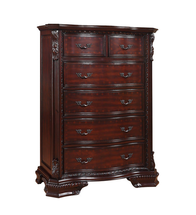 Sheffield Dark Cherry Chest - B1100-4 - Lara Furniture