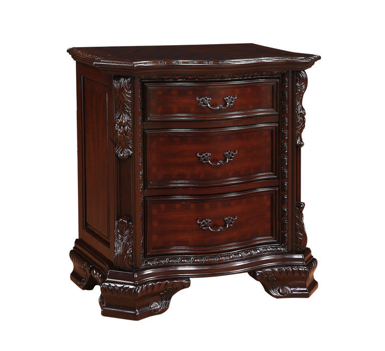 Sheffield Dark Cherry Nightstand - B1100-2 - Lara Furniture