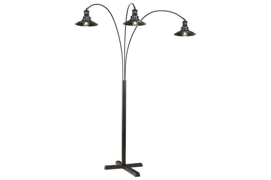 Sheriel Black Floor Lamp - L725059 - Lara Furniture