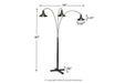 Sheriel Black Floor Lamp - L725059 - Lara Furniture