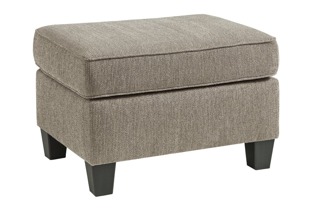 Shewsbury Pewter Ottoman - 4720214 - Lara Furniture