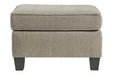 Shewsbury Pewter Ottoman - 4720214 - Lara Furniture