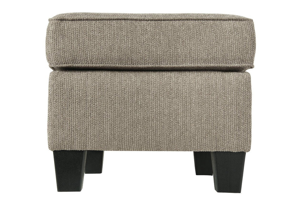 Shewsbury Pewter Ottoman - 4720214 - Lara Furniture