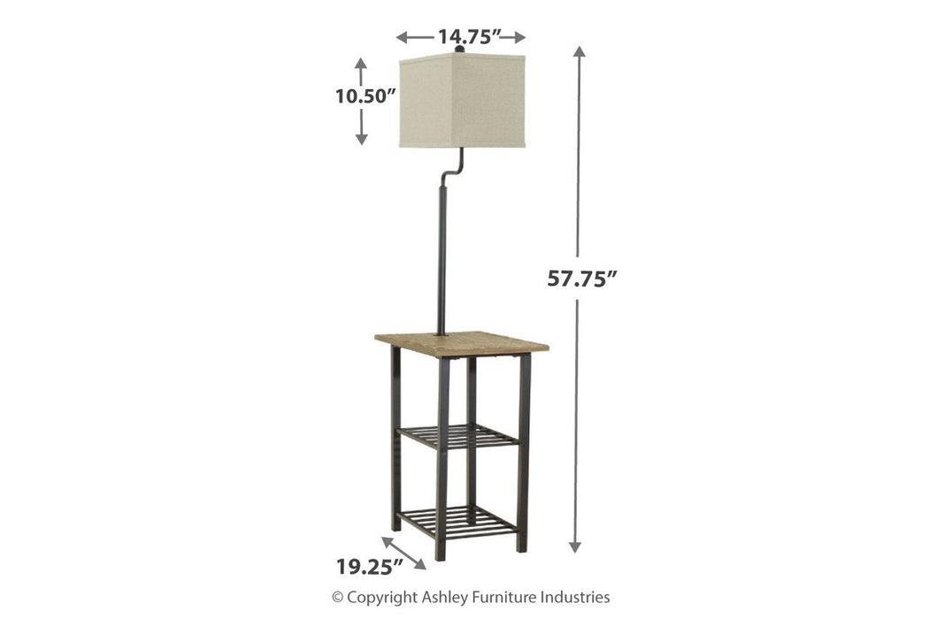 Shianne Black Floor Lamp - L734031 - Lara Furniture