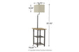 Shianne Black Floor Lamp - L734031 - Lara Furniture