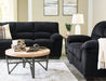 SimpleJoy Sofa and Loveseat in Onyx - PKG020874