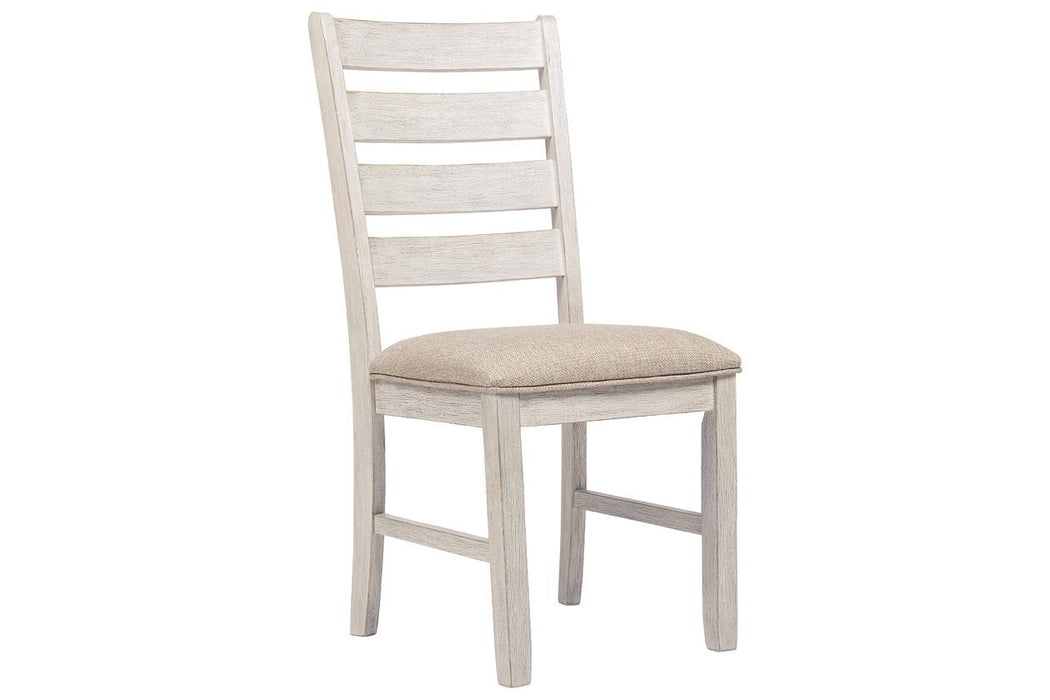 Skempton White/Light Brown Dining Chair (Set of 2) - D394-01 - Lara Furniture