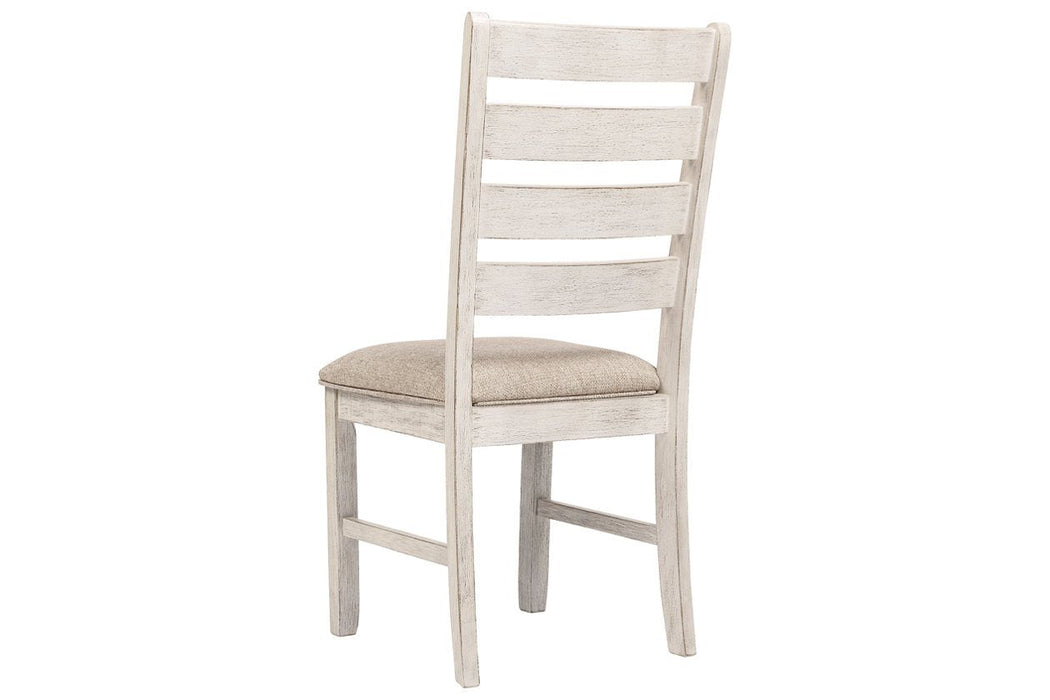 Skempton White/Light Brown Dining Chair (Set of 2) - D394-01 - Lara Furniture