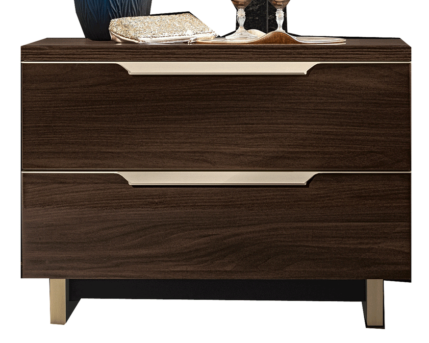 Smart Nightstand Walnut - i36379 - Lara Furniture