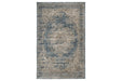 South Blue/Beige 5' x 7' Rug - R402722 - Lara Furniture