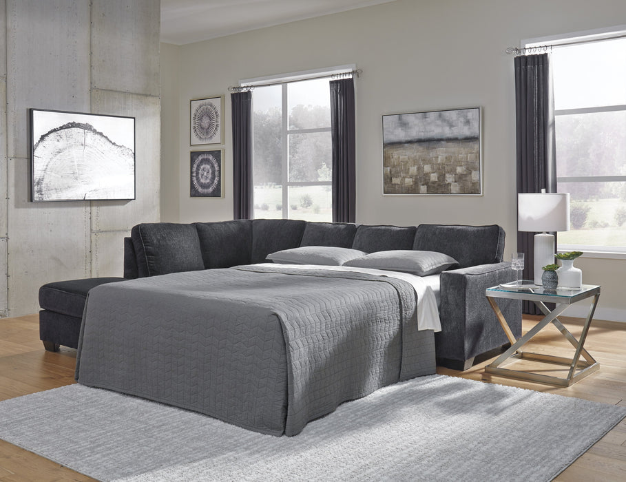 [SPECIAL] Altari Slate LAF Full Sleeper Sectional - Lara Furniture