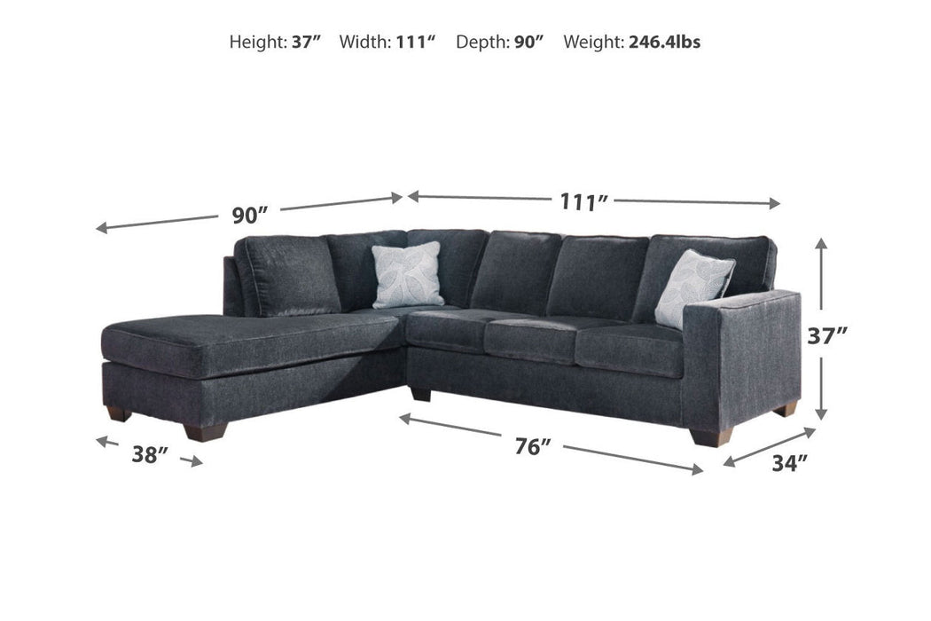 [SPECIAL] Altari Slate LAF Sectional - Lara Furniture