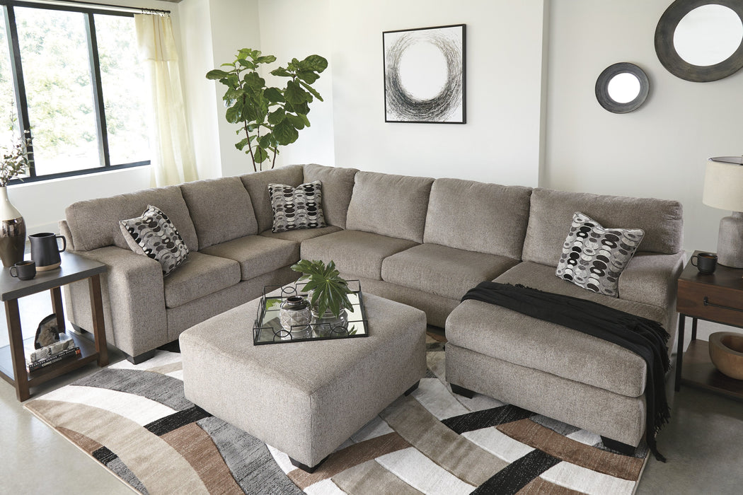 [SPECIAL] Ballinasloe Platinum RAF Sectional - Lara Furniture