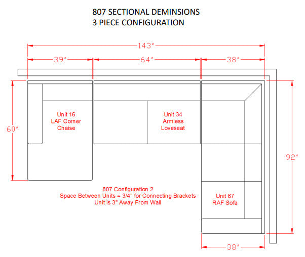 [SPECIAL] Ballinasloe Smoke LAF Sectional - Lara Furniture