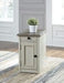 [SPECIAL] Bolanburg Two-tone Chairside End Table with USB Ports & Outlets - T637-7 - Lara Furniture