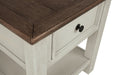 [SPECIAL] Bolanburg Two-tone Chairside End Table with USB Ports & Outlets - T637-7 - Lara Furniture