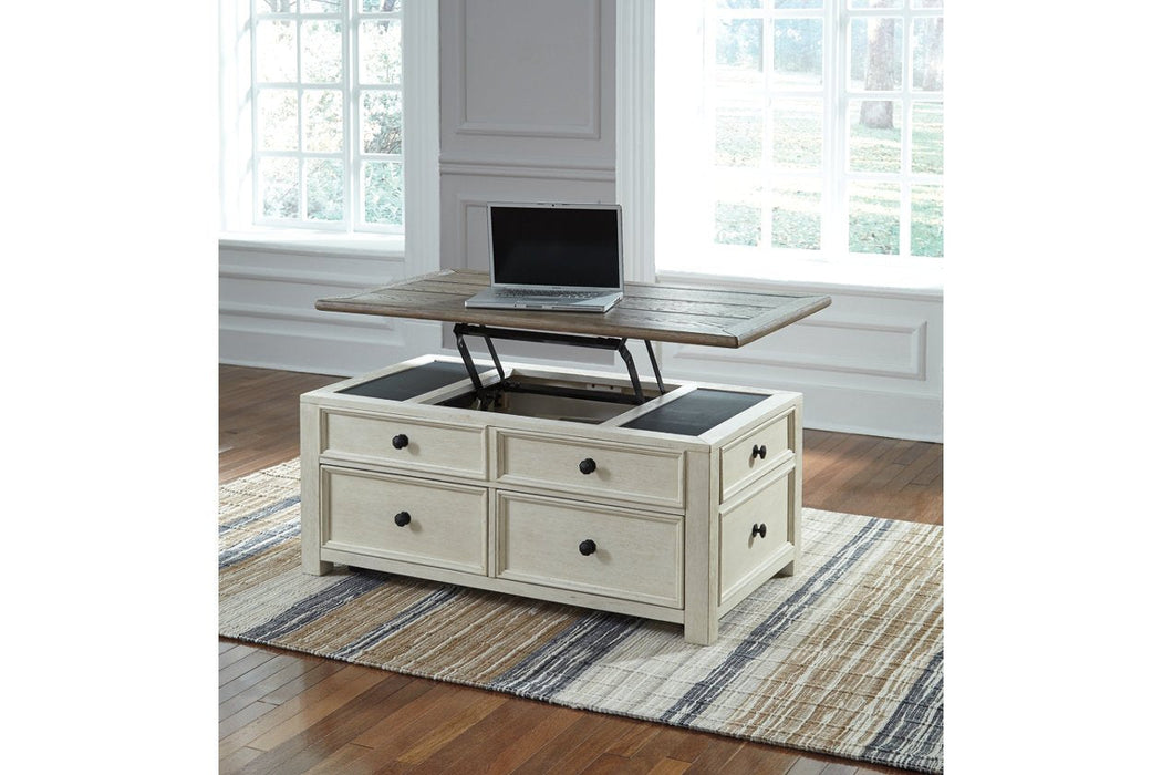 [SPECIAL] Bolanburg Two-tone Coffee Table with Lift Top - T637-20 - Lara Furniture