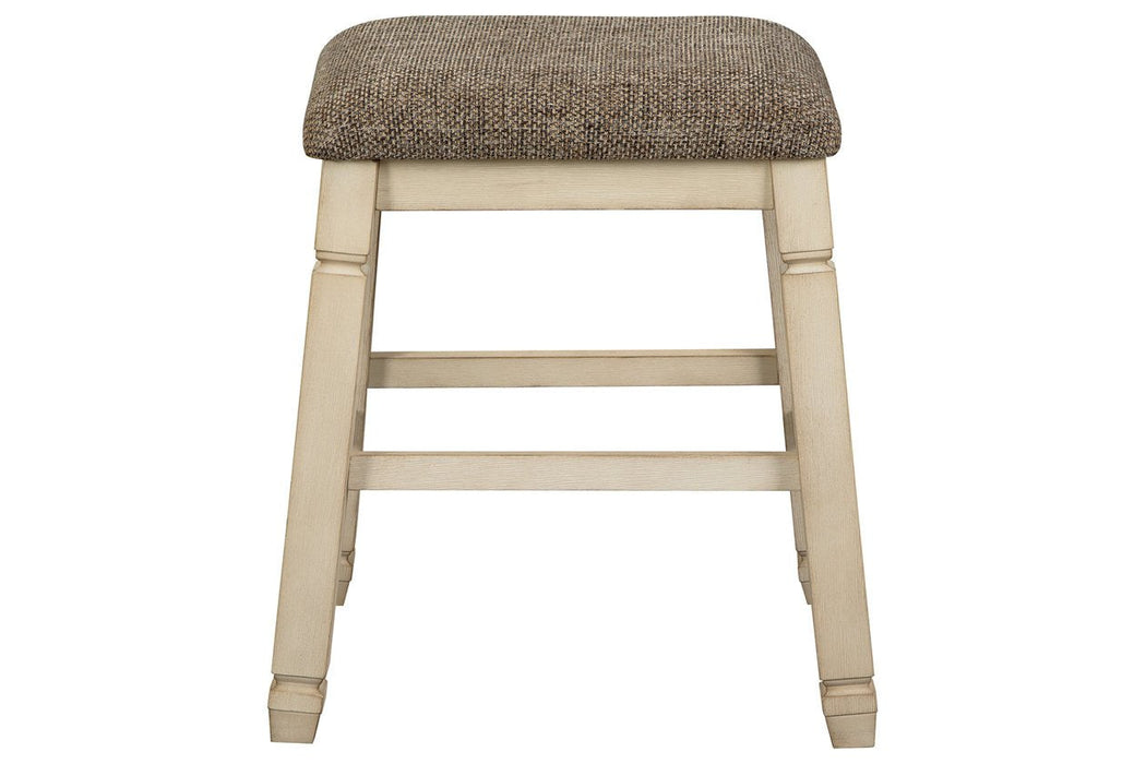 [SPECIAL] Bolanburg Two-tone Counter Height Bar Stool (Set of 2) - D647-024 - Lara Furniture