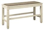 [SPECIAL] Bolanburg Two-tone Counter Height Dining Bench - D647-09 - Lara Furniture