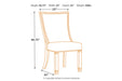 [SPECIAL] Bolanburg Two-tone Dining Chair (Set of 2) - D647-02 - Lara Furniture