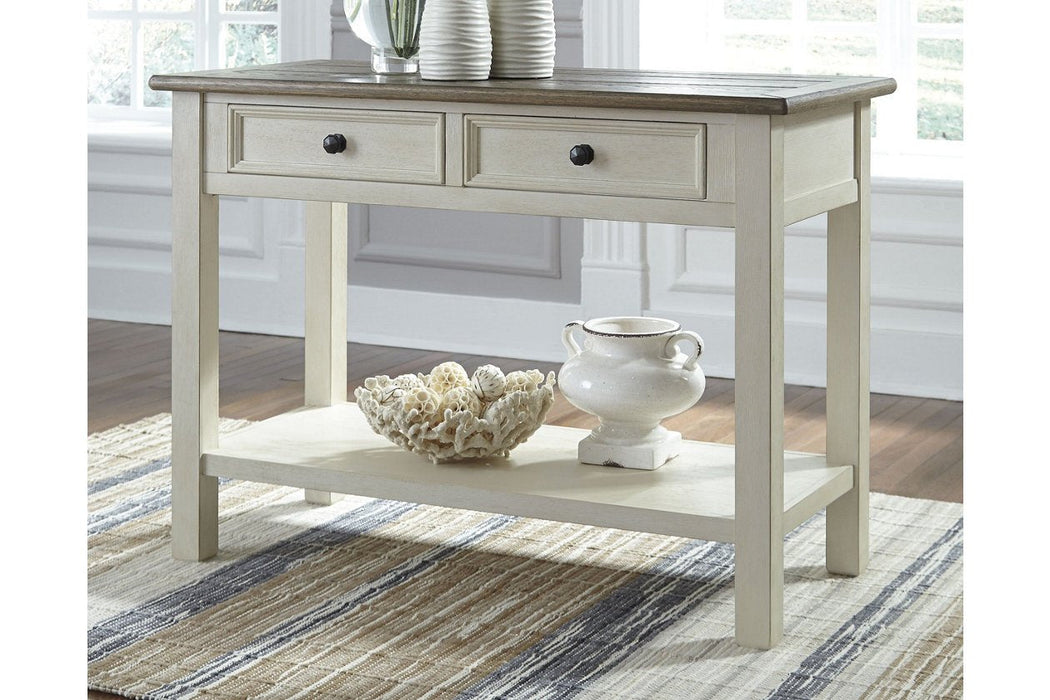 [SPECIAL] Bolanburg Two-tone Sofa/Console Table - T637-4 - Lara Furniture