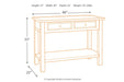 [SPECIAL] Bolanburg Two-tone Sofa/Console Table - T637-4 - Lara Furniture