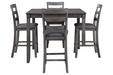 [SPECIAL] Bridson Gray Counter Height Dining Table and Bar Stools (Set of 5) - D383-223 - Lara Furniture